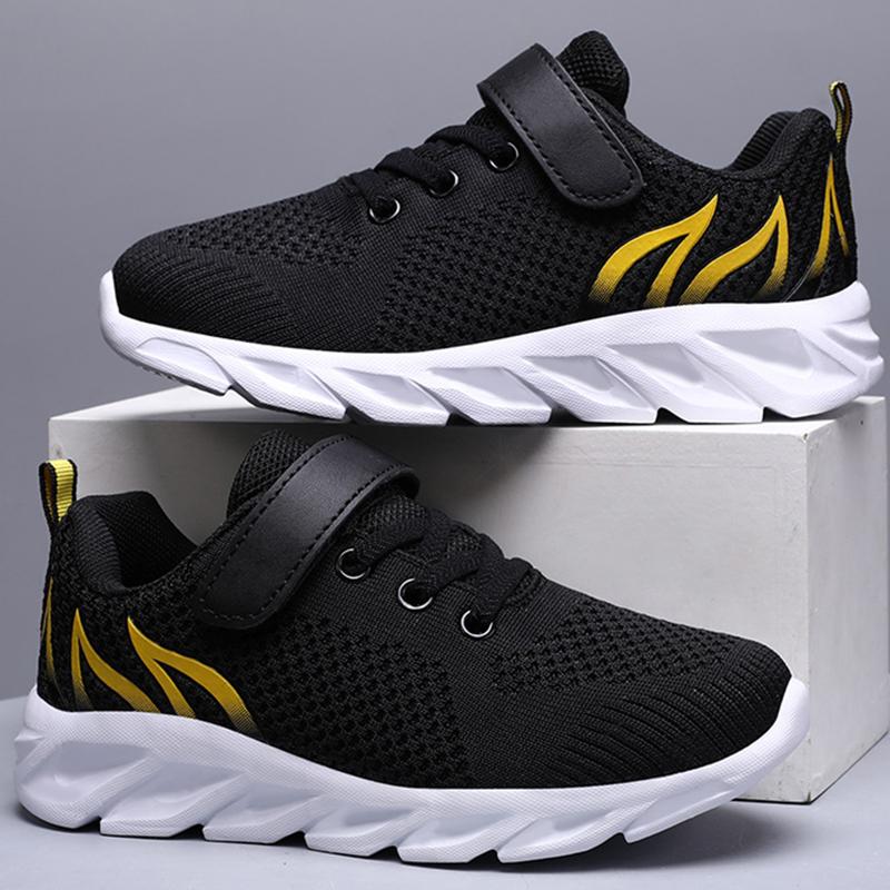 Fashion Boys Girls Sneakers Leather Soft Soled Children Outdoor School Walking Shoes Anti Slip Wear Resistant Kids Running Shoes