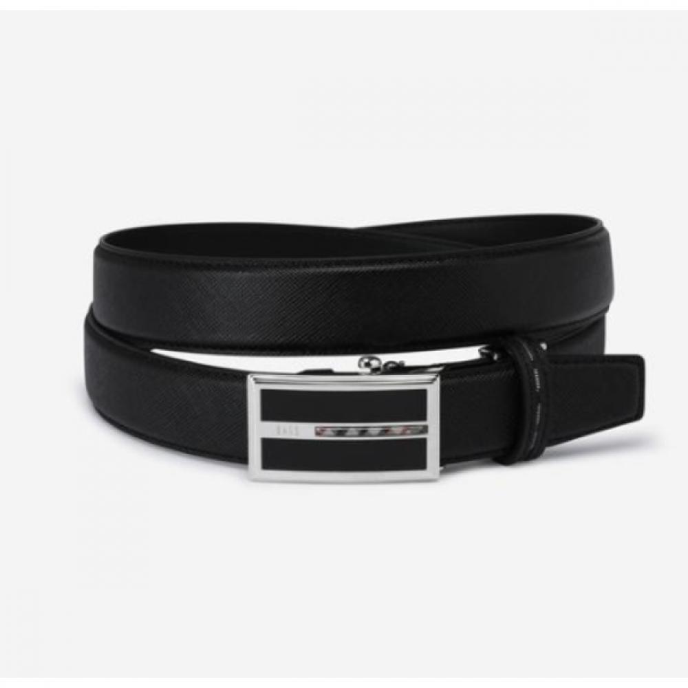 Daks Черный клетчатый кожаный автоматический ремень Dbbe2e990bk Single option