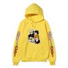 Hunter X Hunter Gon Killua Unisex Fleece Hoodie Vertical Japanese Text Sleeve Anime OK Print Long Sleeve Pullover Sweatshirt