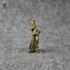 Copper Guan Gong Small Statue Ornaments Home Decoration Accesories Chinese God of Wealth Feng Shui Figurines Key Chains Pendants