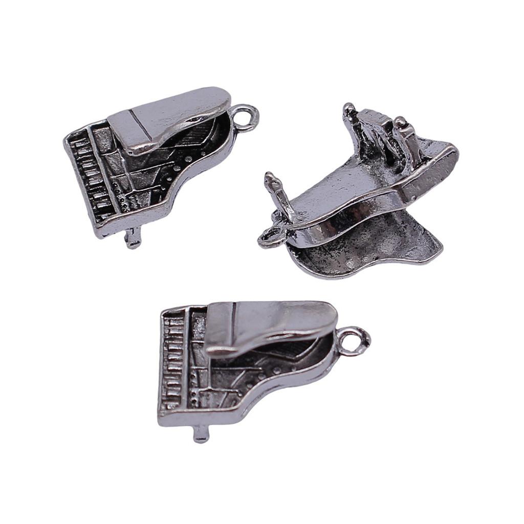 Musical Charms Multi Color Alloy Guitar Pendants For Music Themed Jewelry Making