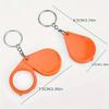 Mini Portable Magnifier Keyring Small Anti-Deformed Reading Aid Keychain for Elderly Clear Vision Portable Magnifying Glass