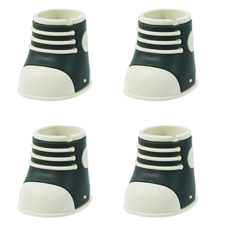 

4 шт. защитный чехол для ножек стола, износостойкий чехол для ножек мебели, симпатичный силиконовый защитный чехол, противоскользящий чехол для ножек стула зелёный