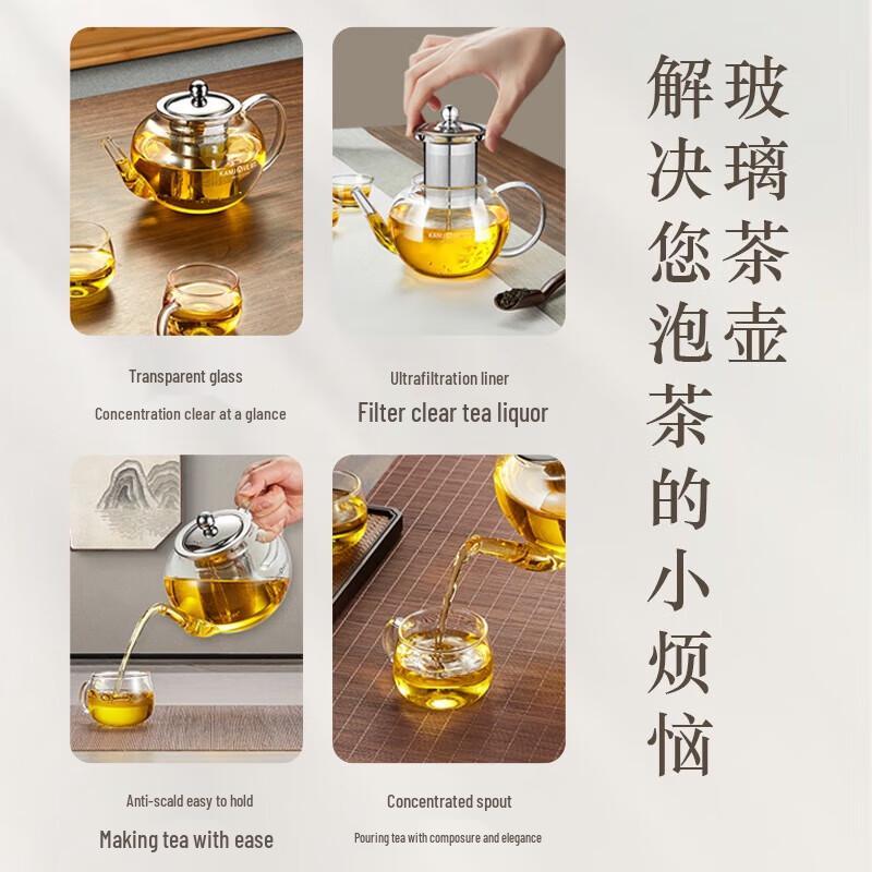 Jinzhao High-Temperature Glass Teapot Set