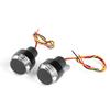 2pcs Motorcycle Handlebar Light LED Turn Signal Indicator Handle End Grip Side Marker(White Yellow Light )