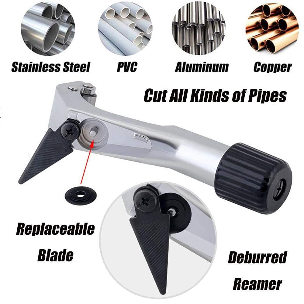 Bike Pipe Cutter Tubing Cutter Bicycle Front Fork Handlebar Seatpost Tube Cutter with A Spare Blade for Cutting Copper