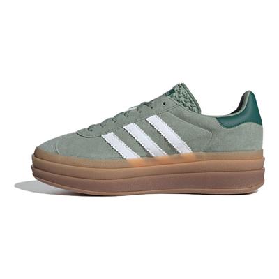 Womens Gazelle Bold Silver Green Gum Women Sneakers Cloud-White Collegiate-Green ID6998