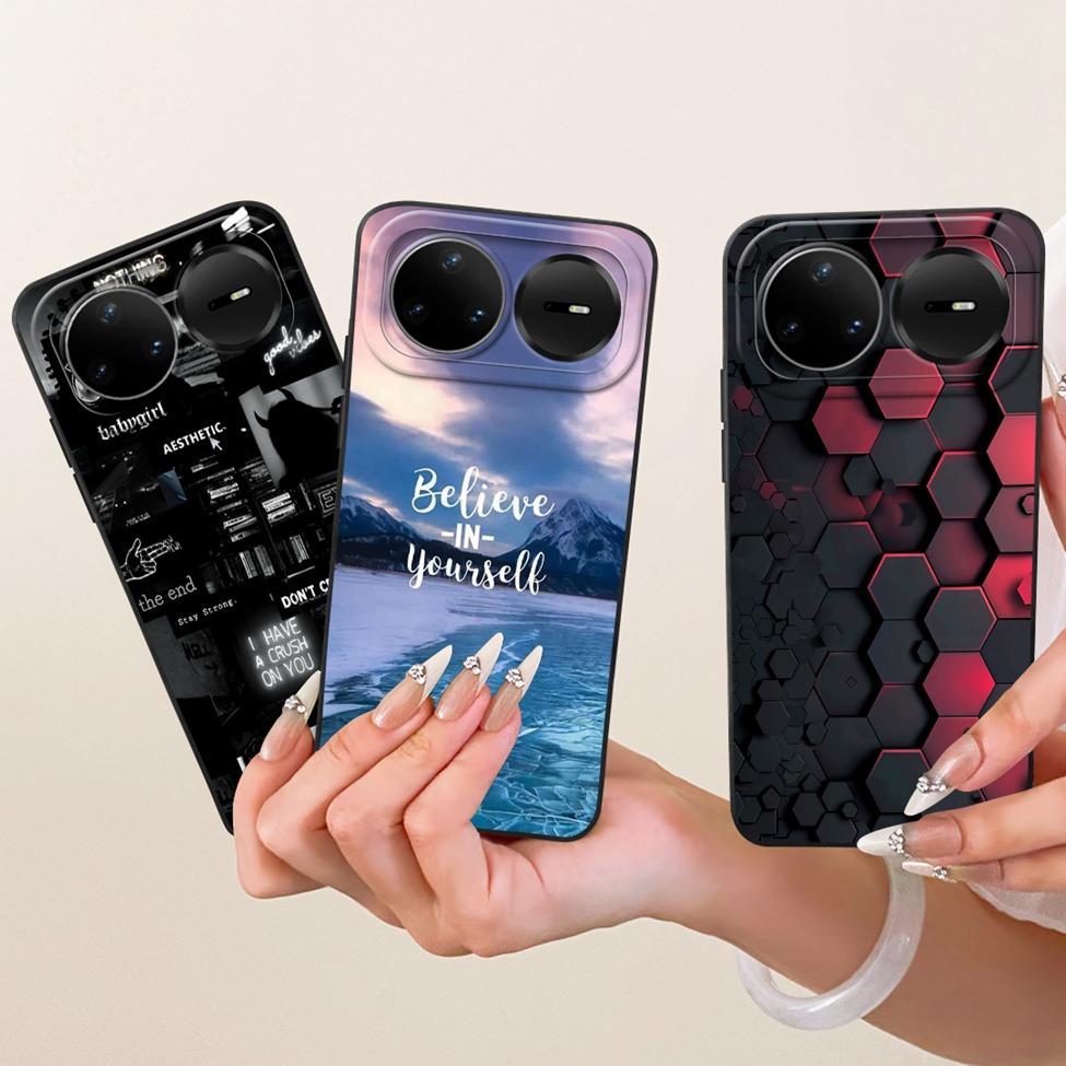 Casing For Huawei Nova 15 Pro Cover Silicone Luxury Fashion Flowers Kawaii Cute Painted Shockproof Case For Huawei KLE-AL00U