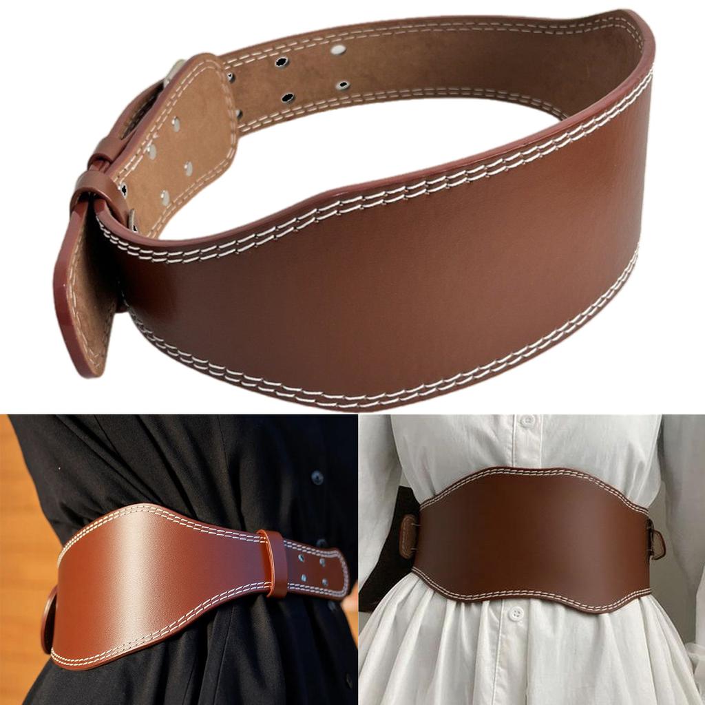 Breathable PU Waist Support Belt Wide Waistband For Office Workers And Active Lifestyles Fitness Weightlifting Band