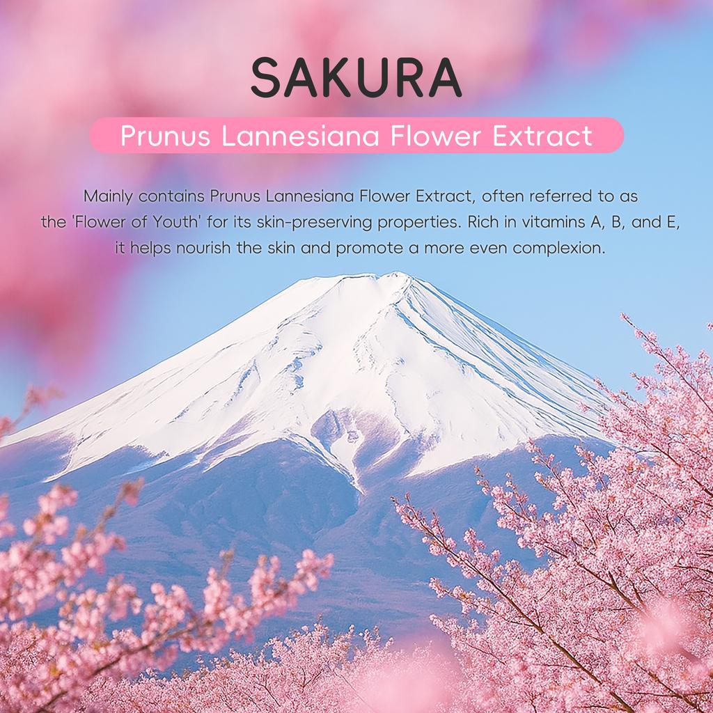 LAIKOU Sakura Balsam do Twarzy Nawilżająca Esencja Zwęża Pory Naprawczy Poprawia Elastyczność Skóry 100ML