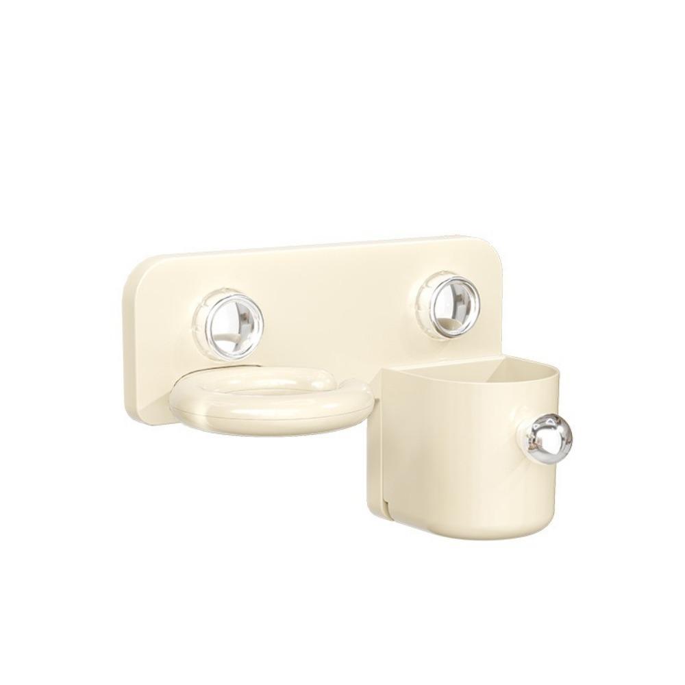 Punch Free Hair Dryer Holder Wall Mounted Hair Dryer Storage Rack  Hair Styling Area
