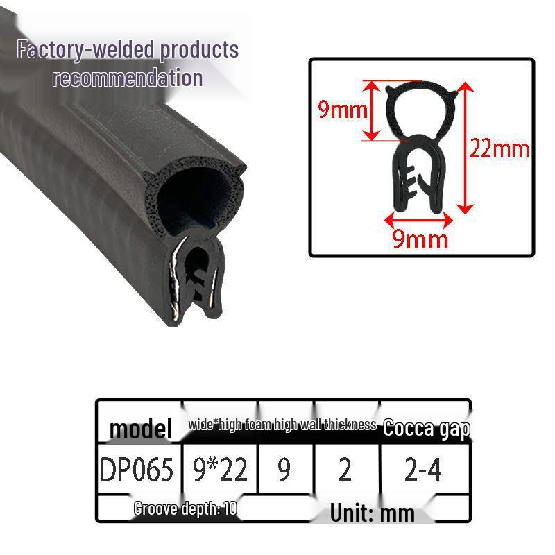 U-förmige Gummi-Schaumstoff-Dichtungsstreifen für Schränke und Autotüren