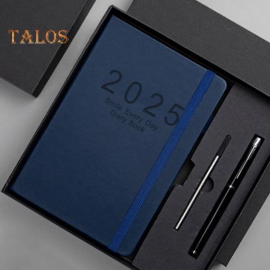 Denní diář 2025, jedna stránka na den, leden-prosinec, A5, denní diář 2025, měsíční záložky, pevná vazba, hodinový diář schůzek 2025