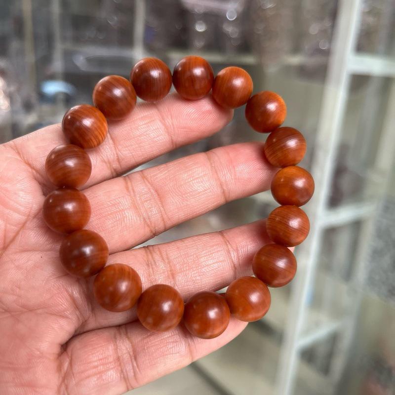 Taihang Cliff Cypress Rosewood & Jade Beads Bracelet for Men & Women