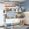 Shuaishi Stainless Steel Kitchen Sink Dish Drying Rack with Cabinet