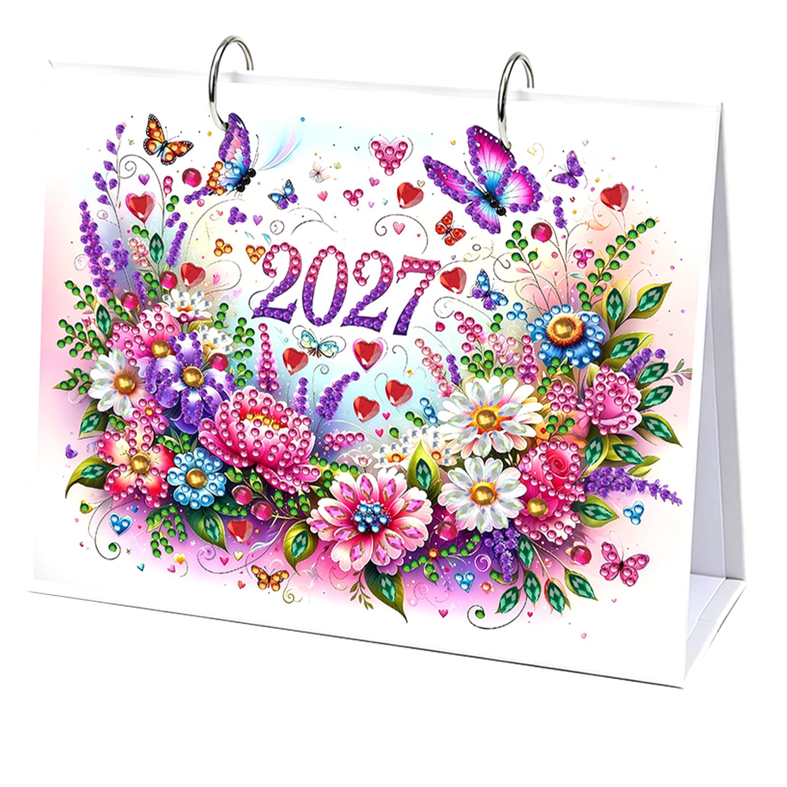 DIY Dimantu Gleznošanas Kalendārs 2027 Galda