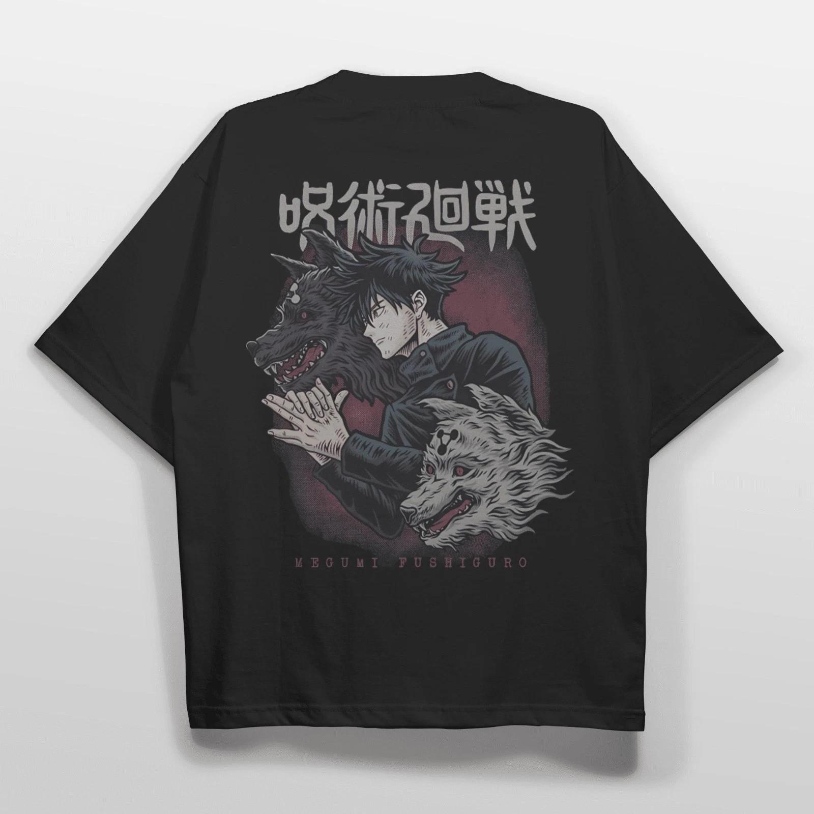 Megumi Fushiguro T-shirt , Jujutsu Kaisen, Anime shirt, Otaku Streetwear 3XL