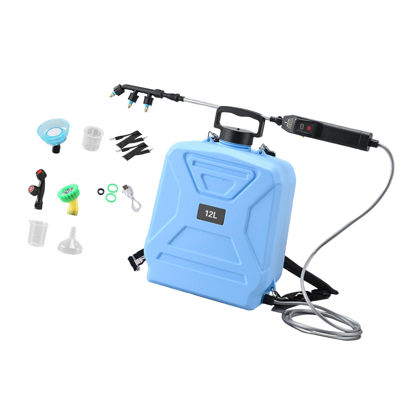

Garden Electric Sprayer 12L Multifunctional Practical Rechargeable with Shoulder синій