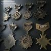 Antique Martial Enthusiast Badge Historical Value Collectible Emblem Badge Metal Pin for Clothes Decoration