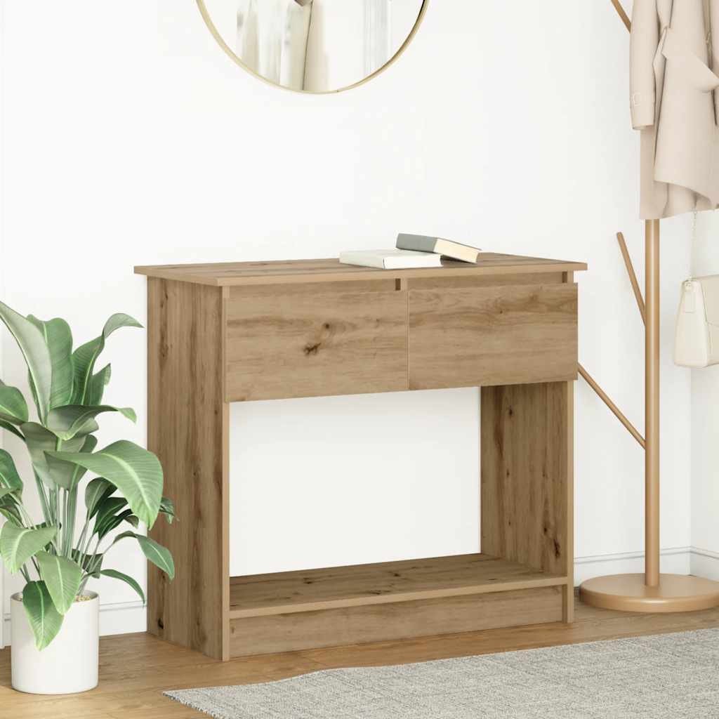 Console Table with Drawers Artisan Oak 85.5 x 38.5 x 74.5 cm