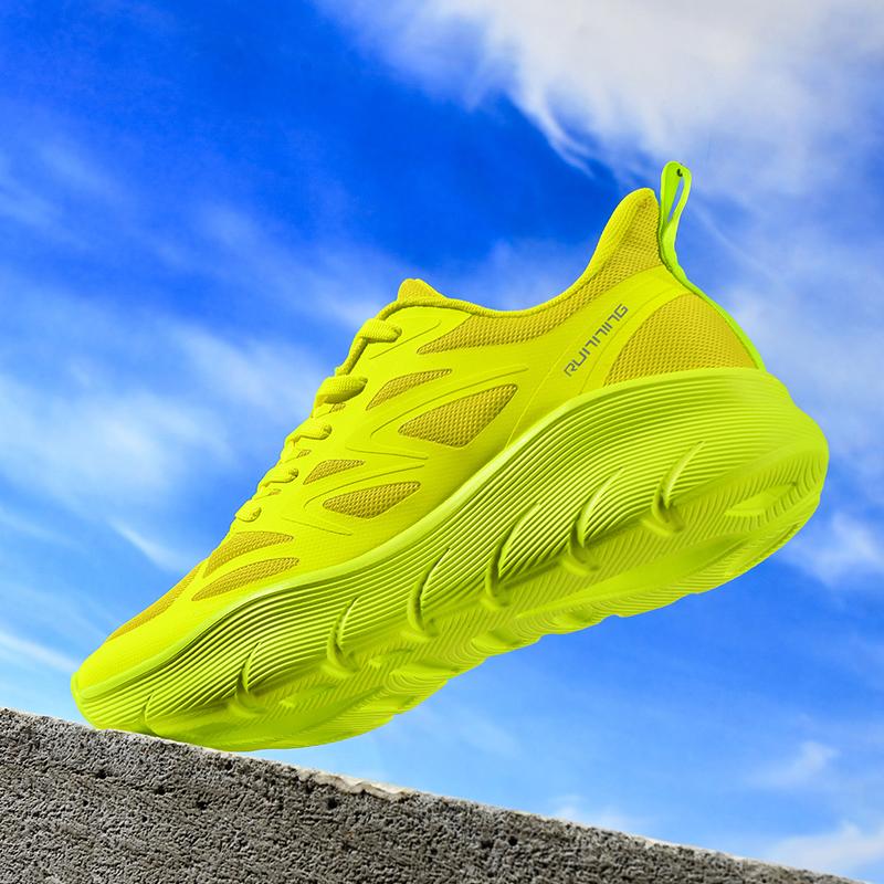 36-47 Couple Plus Size Lightweight Stylish Cushioned Thick Sole Height Increasing Running Shoes Sports Sneakers