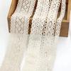 Ivory White Cotton Lace Trim Ribbon DIY Embroidered for Sewing Decoration Fabric Tape Handmade DIY Craft Materials Hair Headwear