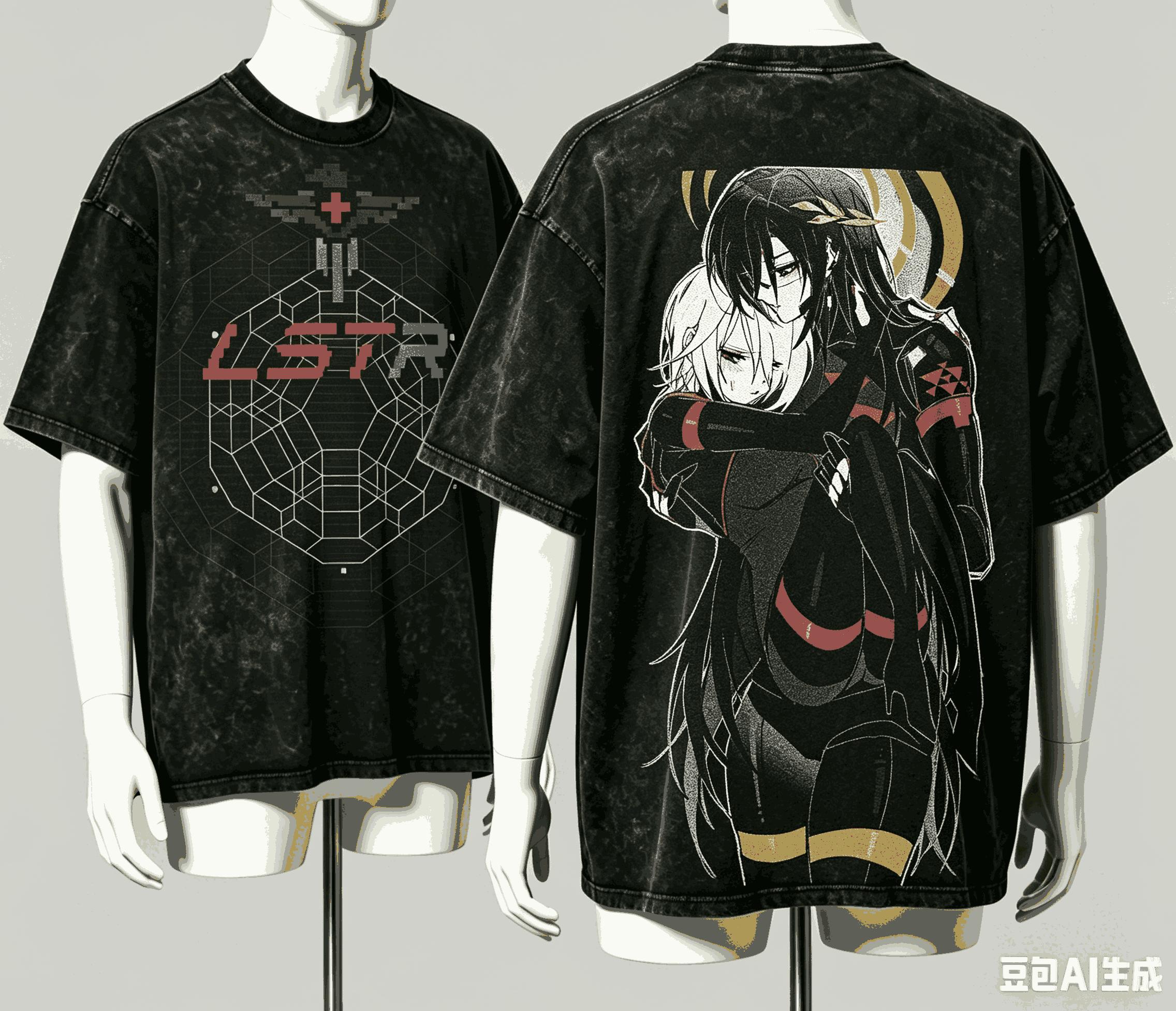 Signalis Ausgewaschenes T-Shirt 2026 Neues Modell Persönlichkeitskleidung Hemd Ganzjahreskleidung Retro Mode Vintage Locker Geschenk S black