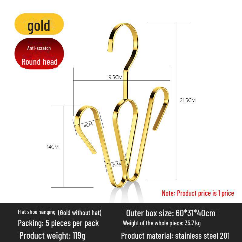 Stainless Steel Windproof Shoe and Slippers Drying Rack for Outdoor Use