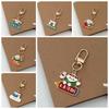 Mini Zongzi Key Chain Cartoon Rice Dumpling Key Ring Bag Accessories Car Key Accessories  Bag Charm