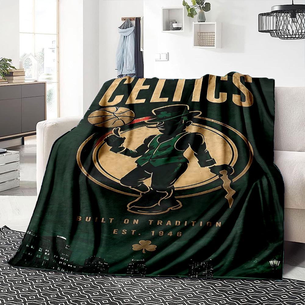 Celtics Legacy City Blanket Soft Throw Blanket For Home Bedroom Bed Sofa Travel Office Solid Christmas Blanket