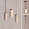 Nordic Wabi-Sabi Yellow Cave Stone Pendant for Restaurant or Bedroom Lighting