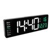 16 Inch Digital Wall Clock LED Large Display Wall Mount Decor Clock with Remote Control Adjustable Brightness Wide