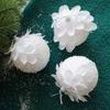 2/3/6/12pcs Decorative Hanging Christmas Ball Pendant Foam White Feather Fantasy Fairy Tale Decoration Christmas PVC Pendant 8cm