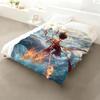 Movie Nezha Throw Flannel Throw Blanket: Soft Kid-Friendly Warm Anti-Static All Season Washable Couch Bed Home
