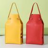 Luxury Portable Red Wine Bag PU Leather 2 Bottles Capacity Wine Bottle Bag Handle Design Solid Color Party Gift Bag