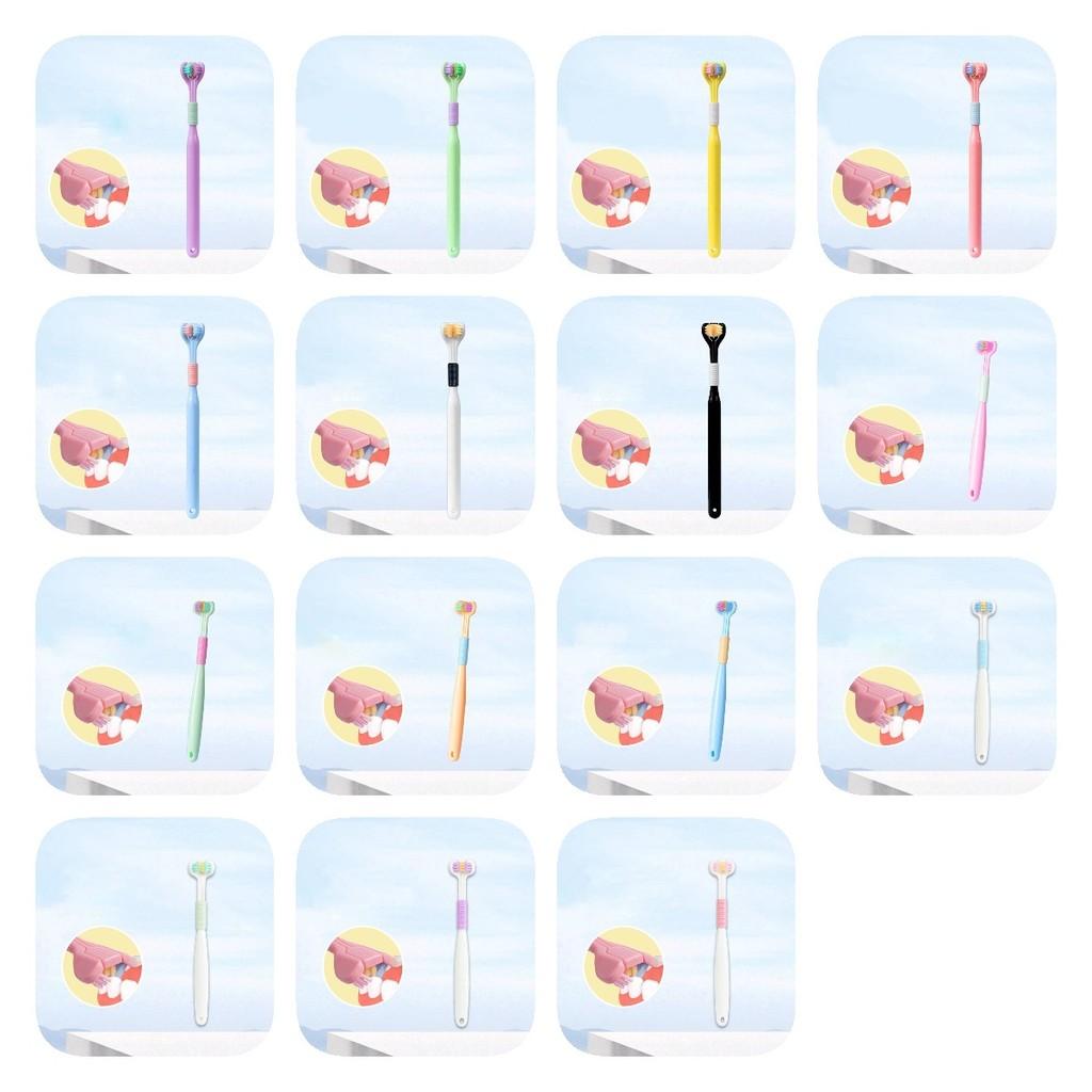 Premium Three-sided Soft Toothbrush For Adults Available In Beautiful Macaron Shades