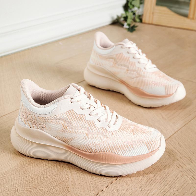 

Women s Running Shoes, Summer Breathable Ultralight Running Shoes for Men and Women, Couple Casual Sports Shoes 35 розовый