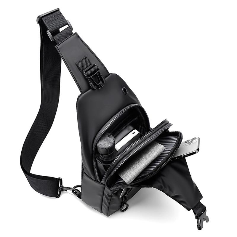 Pánská móda WEIXER Multifunkční taška přes rameno Crossbody taška na rameno Cestovní taška na popruh Messenger Pack náprsní taška pro muže