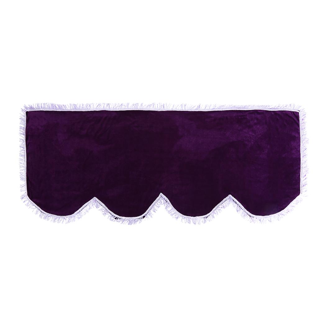 Pleuche Anti Dust Decorated Keyboard Cover for 61 88 Key Electronic Piano (Violet 88Key)