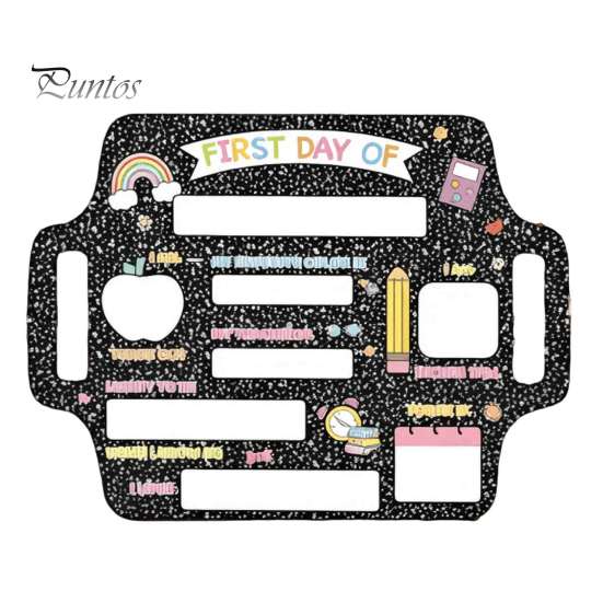 Wedding Reception Signage First and Last Day of School Board Sign for Kids, Reusable Wooden Memo Chalkboard Sign, Cute Writing Daily Notes Schedules