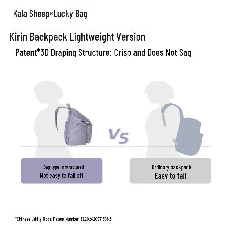 KALA·Y Qilin Lightweight Business Laptop Backpack