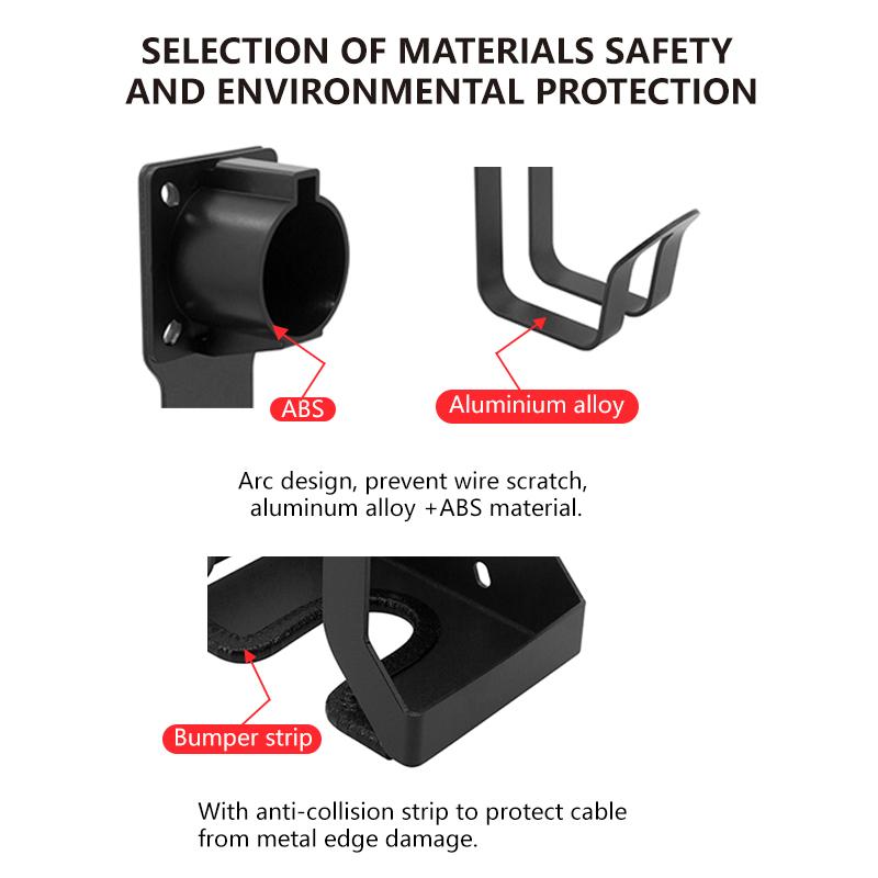 EV Charger Cable Wall Mount Holder For Tesla Model 3 Y 2025 Accessories Charger Holder Connector Bracket For Model S X 2024