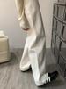 Women's Plus Size Wide-Leg Fluffy Jeans - Slimming Drape, Floor-Length (Autumn/Winter 2025)