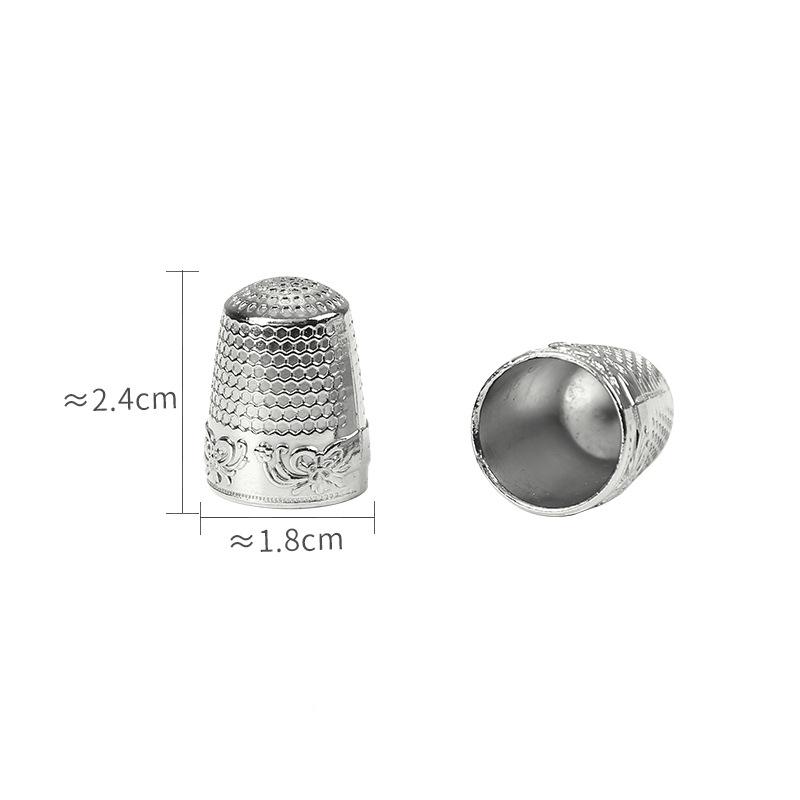 2pcs Retro Finger Protector Antique Thimble Ring Handworking Needle Thimble Needles Craft Household DIY Sewing Accessories
