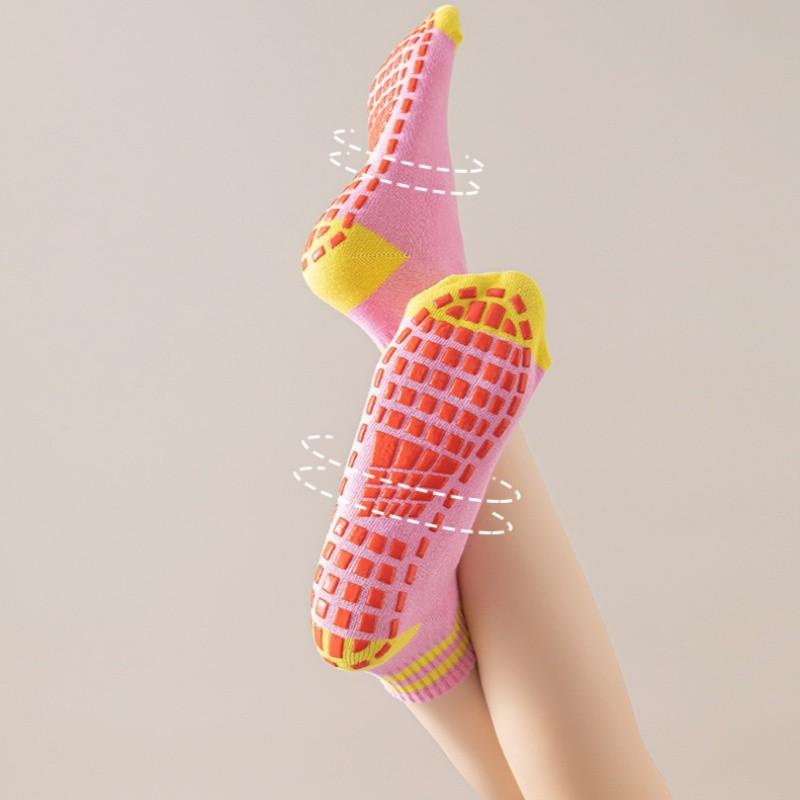 Summer Thin Style Women's Anti Slip Breathable Yoga Socks Indoor Sports Dance Yoga Pilates Socks