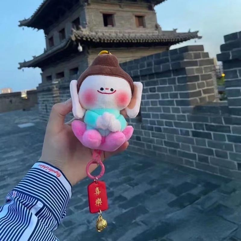 

Popular Yungang Grottoes merchandise Big Buddha doll Lotus Little Buddha doll Buddha small companion pendant creative souvenir 13cm【32g】