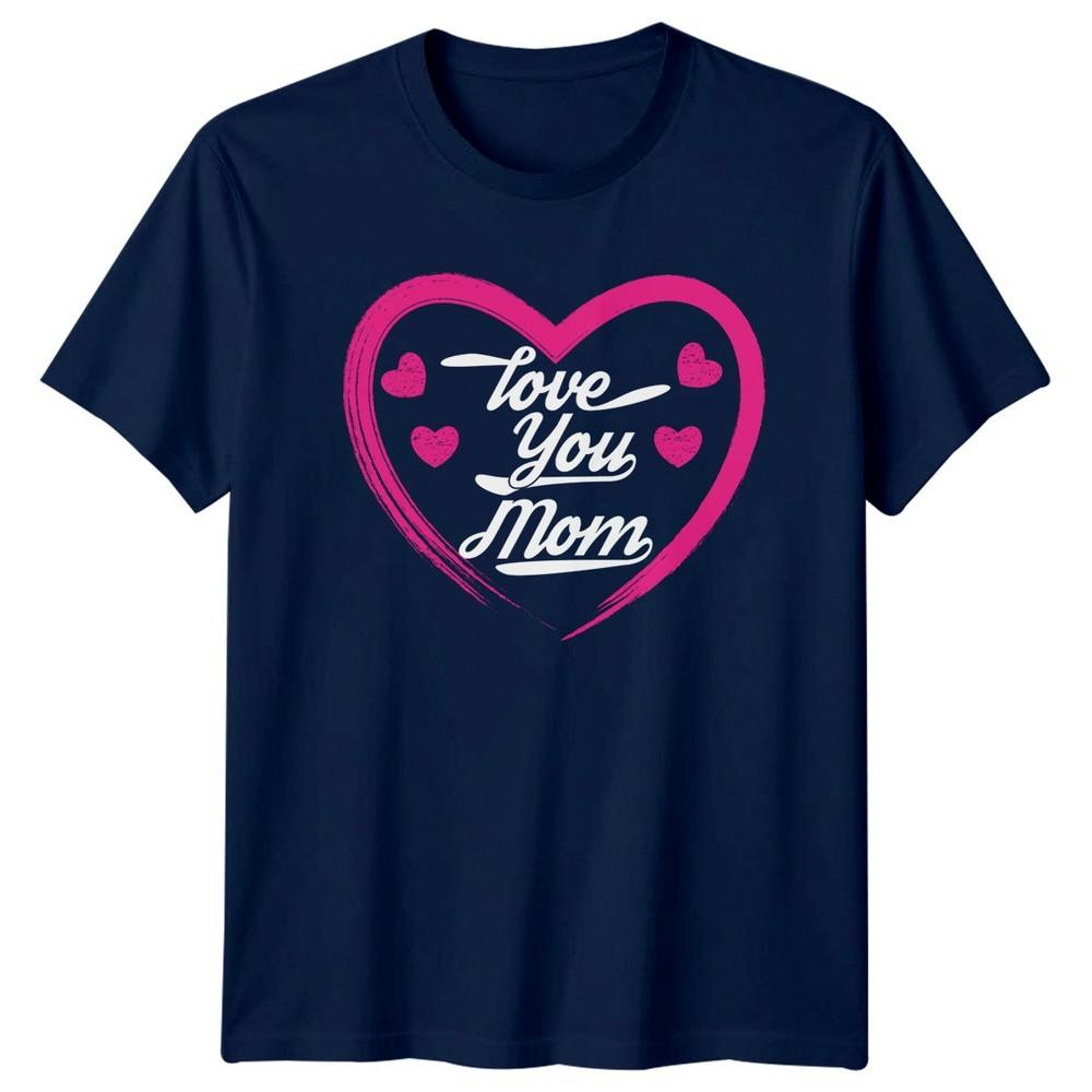 Love You Mom Unisexs TShirt Mothers Day Family Gift For Her