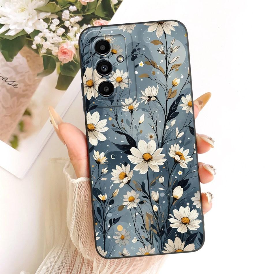 For Samsung Galaxy A05s A05 Cute Cat Flower Cartoon Phone Case For Samsung A05 A 05 05S A05S Shockproof Soft Silicone Cases