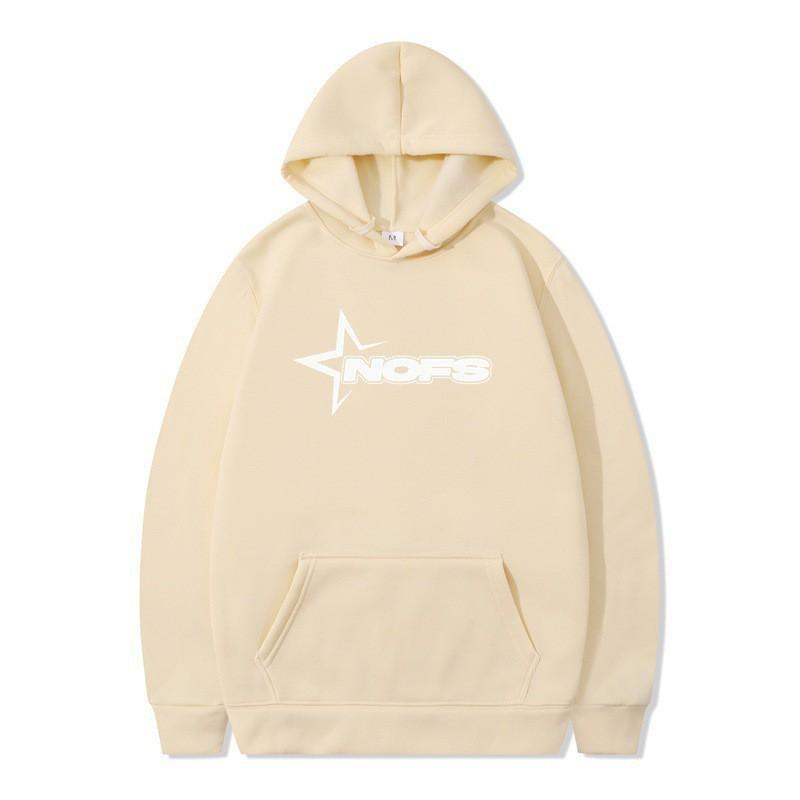 Oversized Letter Print Hoodie Men Women Hip Hop Streetwear Casual Pullover Sweatshirt
