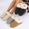 Fluffy Women's Slippers Home Winter Plush Ankle Boots Female Luxury Designer Casual Platform Shoes New Elegant Fuzzy Fur Slides